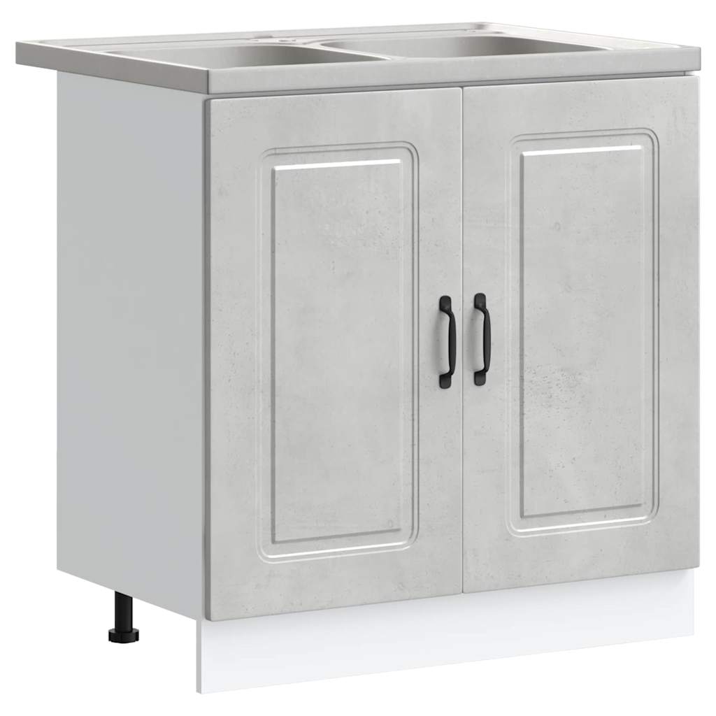 Mobile da cucina Kalmar 2 pcs Grigio 80 x 46 x 81.5 cm 3315005