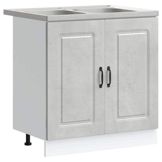 Mobile da cucina Kalmar 2 pcs Grigio 80 x 46 x 81.5 cm 3315005
