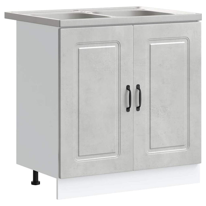 Mobile da cucina Kalmar 2 pcs Grigio 80 x 46 x 81.5 cm 3315005