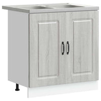 Mobile da cucina Kalmar 2 pcs Grigio 80 x 46 x 81.5 cm 3315007