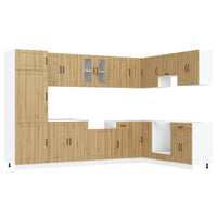 Mobile da cucina con porta Lucca Rovere fumé 80 x 46 x 81,5 cm 3315016