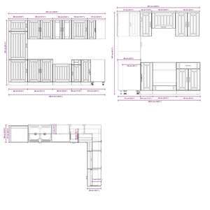 Mobile da cucina con porta Lucca Rovere fumé 80 x 46 x 81,5 cm 3315016