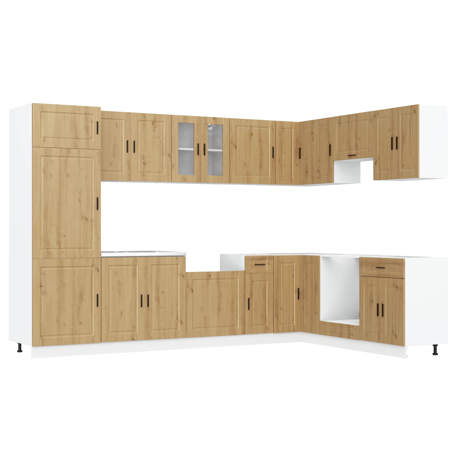 Mobiletto per lavabo con porta-Armadietto da bagno Porto Bianco 80 x 46 x 81,5 cm 499108