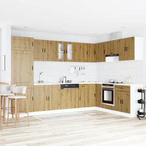 Mobiletto per lavabo con porta Porto Marrone 80 x 46 x 81,5 cm 3315030