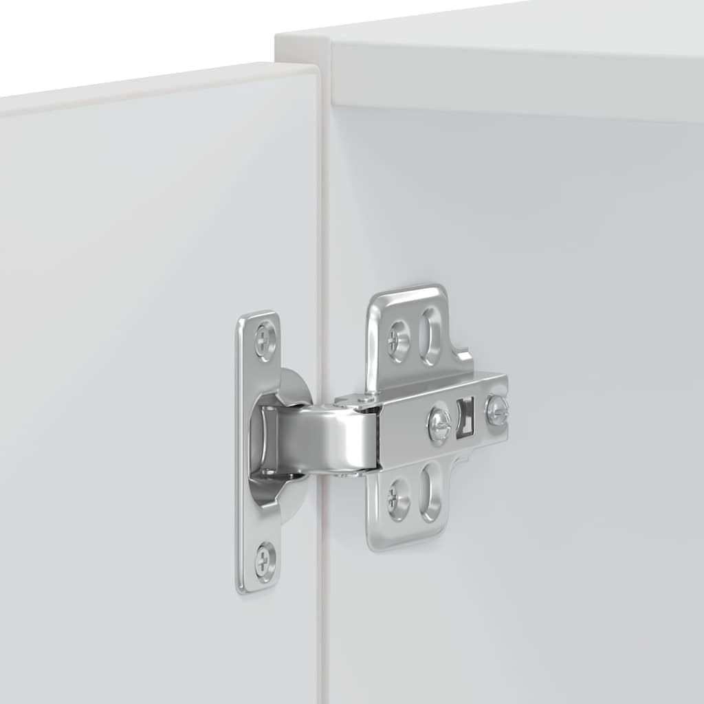 vidaXL Armadi Forno 2 pz Lucca Bianchi in Legno Multistrato