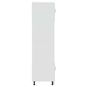 Armadi Forno 2 pz Kalmar Bianchi Lucido in Legno Multistrato 3315033