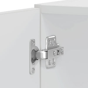 Armadi Forno 2 pz Kalmar Bianchi Lucido in Legno Multistrato 3315033