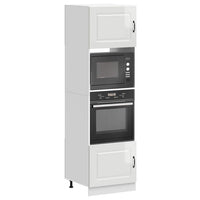 Armadi Forno 2 pz Kalmar Bianchi Lucido in Legno Multistrato 3315033