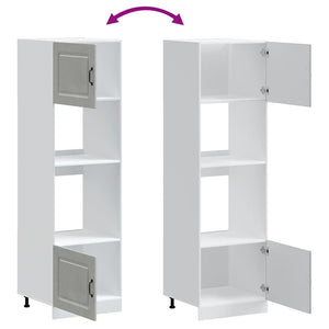 Armadi Forno 2 pz Kalmar Grigio Cemento in Legno Multistrato 3315035