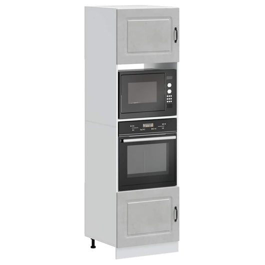 Armadi Forno 2 pz Kalmar Grigio Cemento in Legno Multistrato 3315035