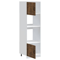 Armadi Forno 2 pz Kalmar Rovere Fumo in Legno Multistrato 3315036