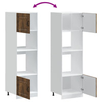 Armadi Forno 2 pz Kalmar Rovere Fumo in Legno Multistrato 3315036