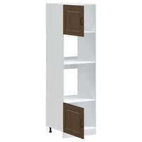 vidaXL Armadi Forno 2 pz Kalmar Rovere Marrone in Legno Multistrato