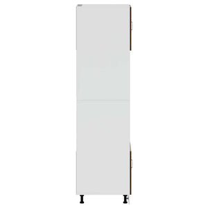 Armadi Forno 2 pz Kalmar Rovere Marrone in Legno Multistrato 3315038