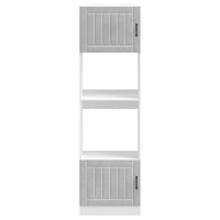 Armadi Forno 2 pz Lucca Grigio Cemento in Legno Multistrato 3315045