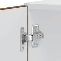 vidaXL Armadi Forno 2 pz Lucca Rovere Fumo in Legno Multistrato