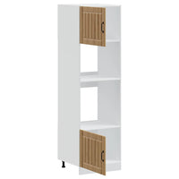 vidaXL Armadi Forno 2pz Lucca Rovere Artigianale in Legno Multistrato