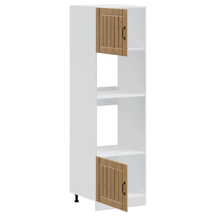 vidaXL Armadi Forno 2pz Lucca Rovere Artigianale in Legno Multistrato