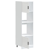 vidaXL Armadi Forno 2 pz Porto Bianchi in Legno Multistrato