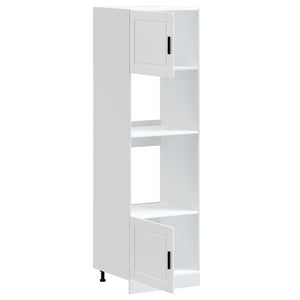 vidaXL Armadi Forno 2 pz Porto Bianchi in Legno Multistrato