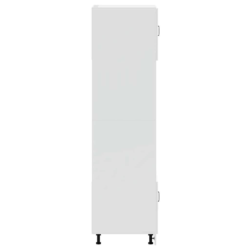 Armadi Forno 2 pz Porto Bianchi Lucido in Legno Multistrato 3315053