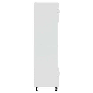 Armadi Forno 2 pz Porto Bianchi Lucido in Legno Multistrato 3315053