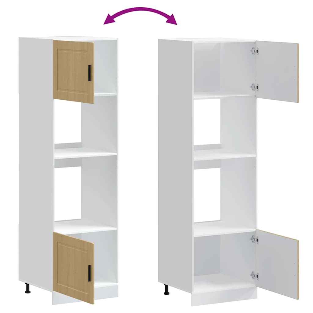 Armadi Forno 2 pz Porto Rovere Sonoma in Legno Multistrato 3315054