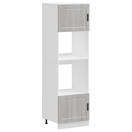 Armadi Forno 2 pz Porto Grigio Sonoma in Legno Multistrato 3315057