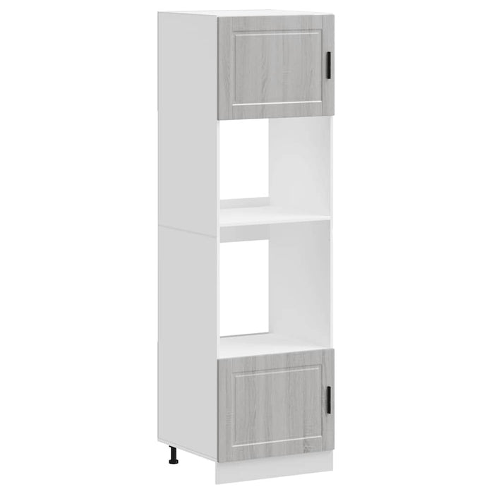 Armadi Forno 2 pz Porto Grigio Sonoma in Legno Multistrato 3315057