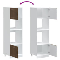 Armadi Forno 2 pz Porto Rovere Marrone in Legno Multistrato 3315058