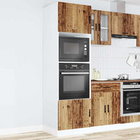 vidaXL Armadi Forno 2 pz Porto Legno Antico in Legno Multistrato