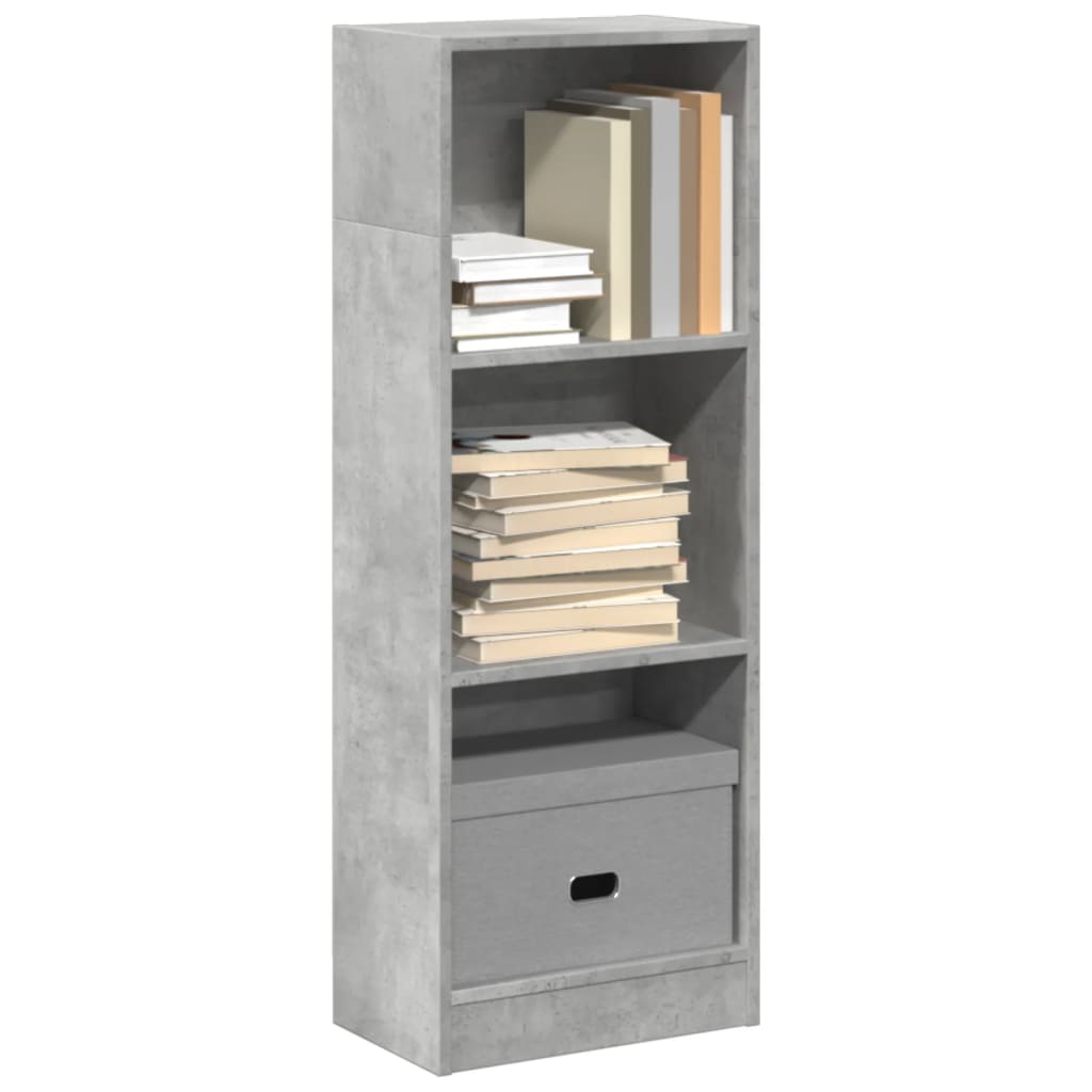 Libreria Grigio Cemento 40x24x109 cm in Truciolato 857777