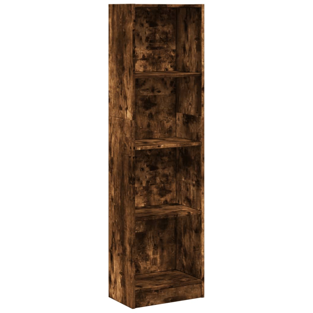 Libreria Rovere Fumo 40x24x176 cm in Legno Multistrato 857796