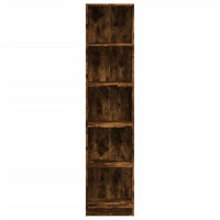 Libreria Rovere Fumo 40x24x176 cm in Legno Multistrato 857796