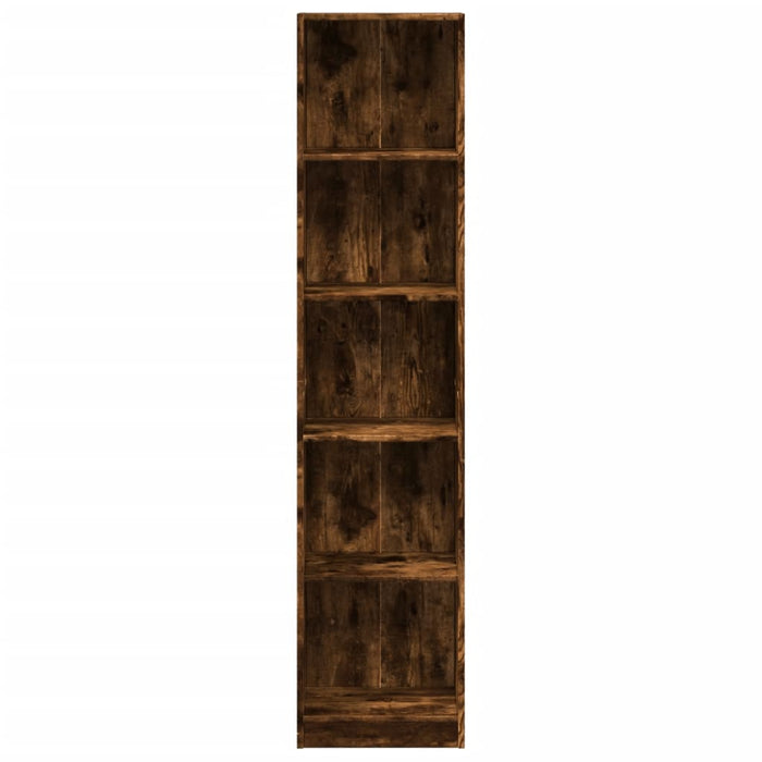 Libreria Rovere Fumo 40x24x176 cm in Legno Multistrato 857796