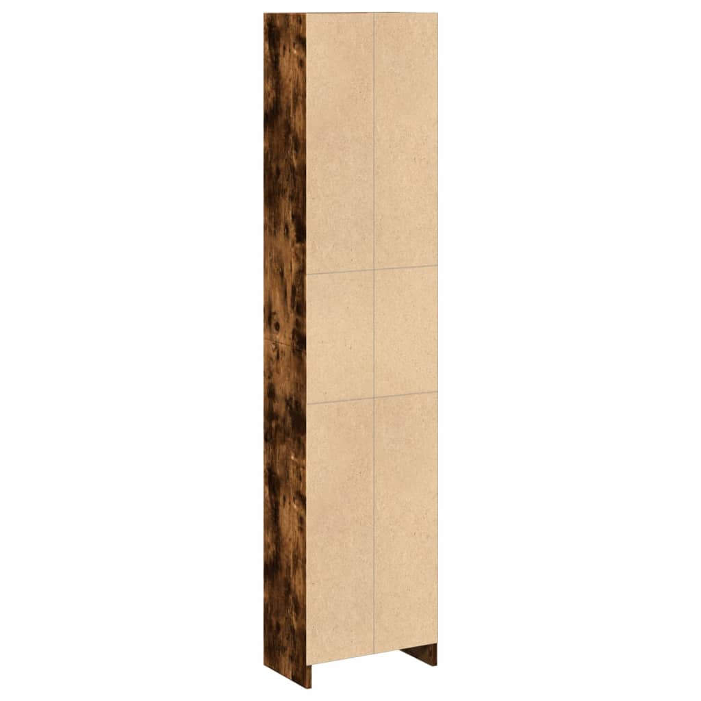 Libreria Rovere Fumo 40x24x176 cm in Legno Multistrato 857796