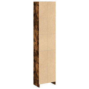 Libreria Rovere Fumo 40x24x176 cm in Legno Multistrato 857796