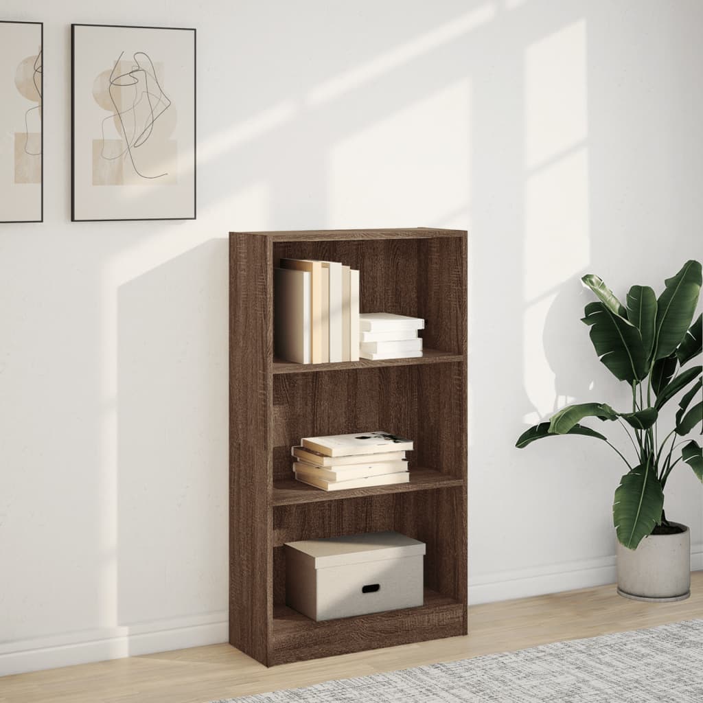 Libreria Rovere Marrone 60x24x109 cm in Legno Multistrato 857809