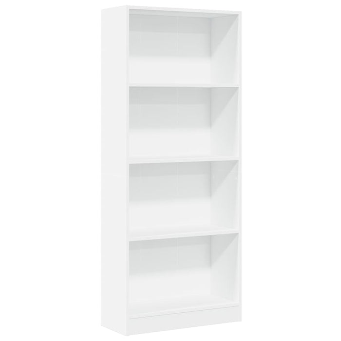 Libreria Bianca 60x24x143 cm in Legno Multistrato 857812