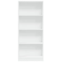 Libreria Bianca 60x24x143 cm in Legno Multistrato 857812