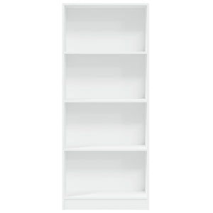 Libreria Bianca 60x24x143 cm in Legno Multistrato 857812