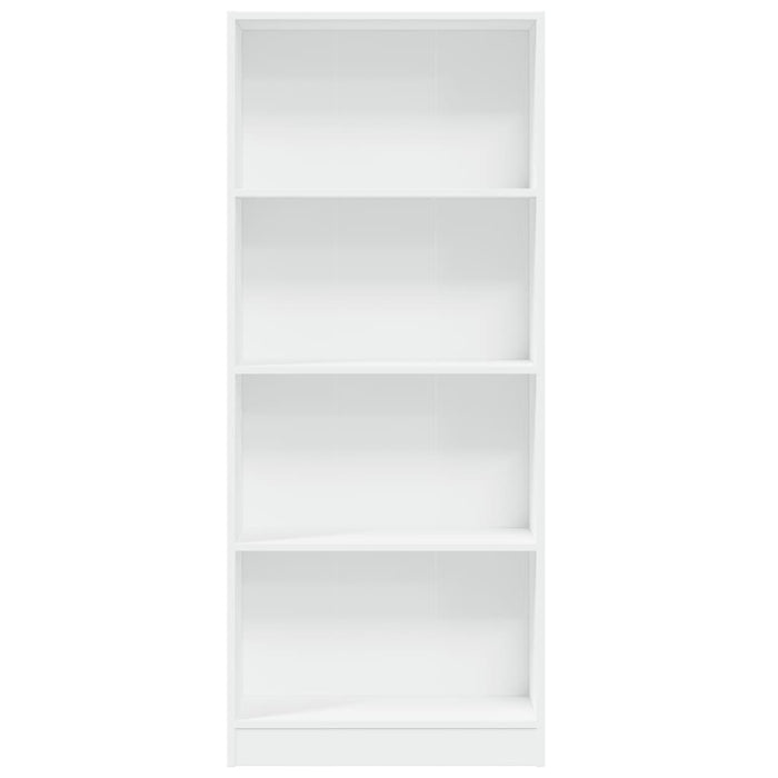 Libreria Bianca 60x24x143 cm in Legno Multistrato 857812