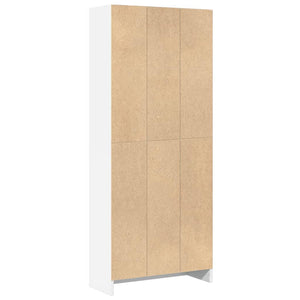 Libreria Bianca 60x24x143 cm in Legno Multistrato 857812