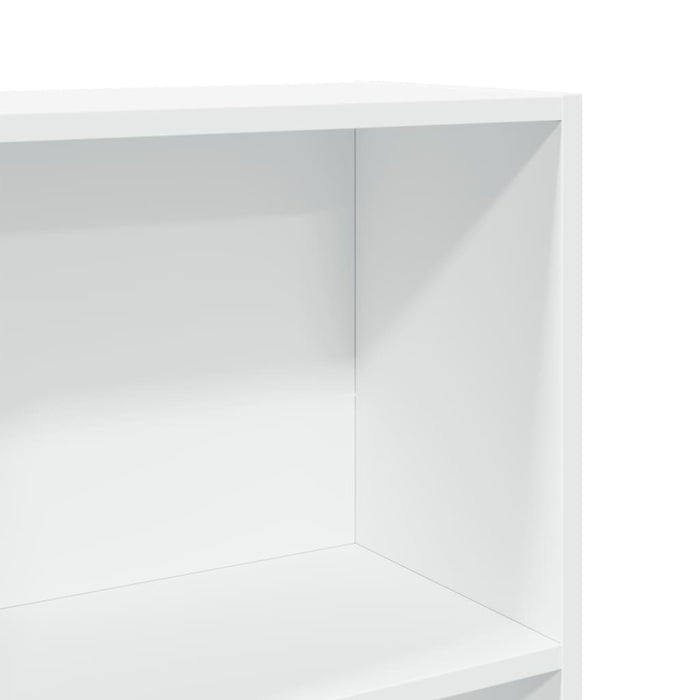 Libreria Bianca 60x24x143 cm in Legno Multistrato 857812