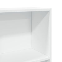 Libreria Bianca 60x24x176 cm in Legno Massello 857821