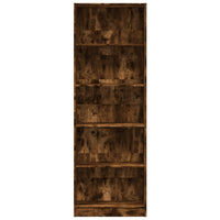Libreria Rovere Fumo 60x24x176 cm in Legno Multistrato 857825