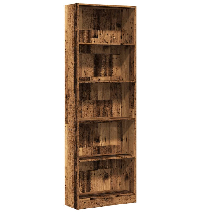 Libreria Legno Antico 60x24x176 cm in Legno Multistrato 857828