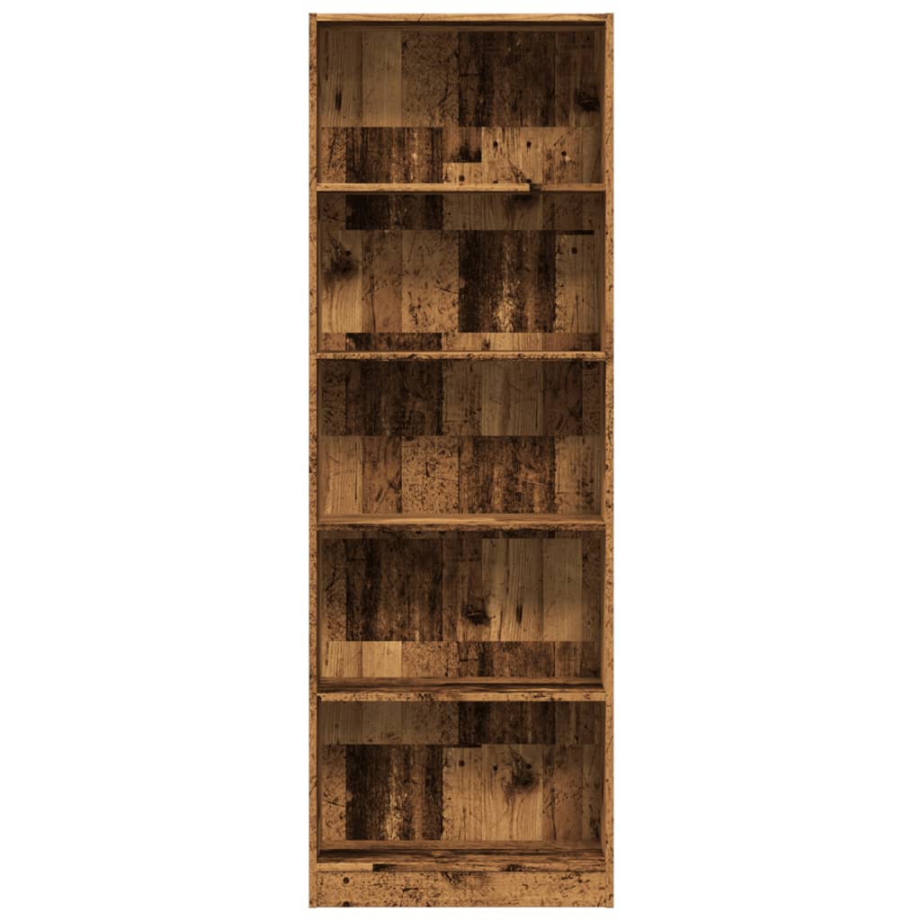 Libreria Legno Antico 60x24x176 cm in Legno Multistrato 857828