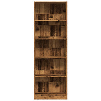 Libreria Legno Antico 60x24x176 cm in Legno Multistrato 857828