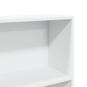 Libreria Bianca 80x24x143 cm in Legno Multistrato 857844